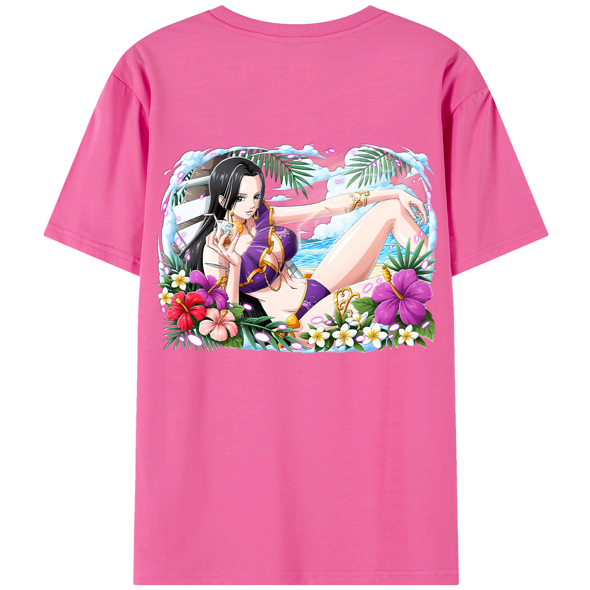 ワンピース ボア・ハンコック ONE PIECE Boa·Hancock レディース半袖Tシャツ(バックプリント)